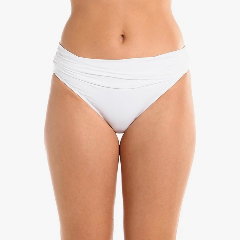 NWT La Blanca White Bikini Bottom Size 4